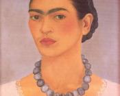 弗里达 卡洛 : Self Portrait with Necklace